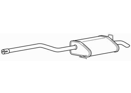 Quality rear exhaust silencer - quality,