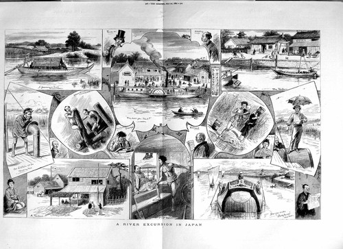 Original old antique print - antique,