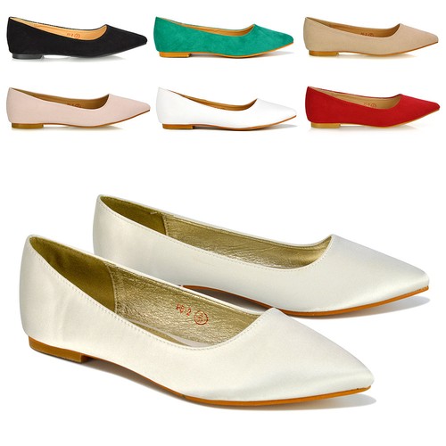 Womens flat pointed toe ballet - womens,