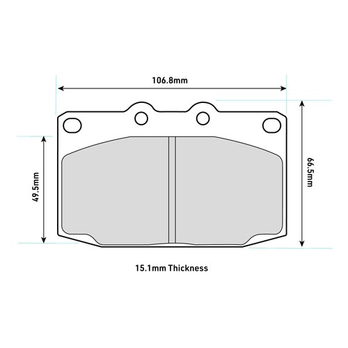 Ferodo ds2500 front brake pads - front,