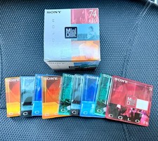 SONY COLOR MINI DISC 74 MINUTES BOX OF 9