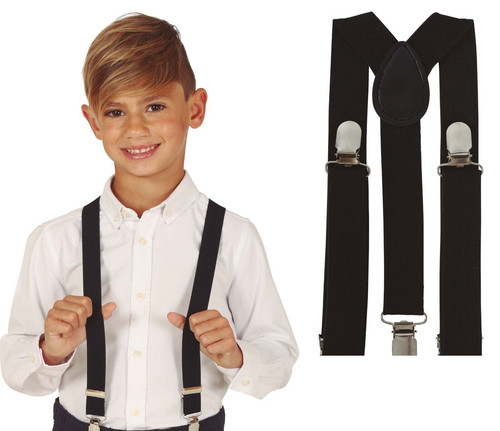 Children black braces - black,