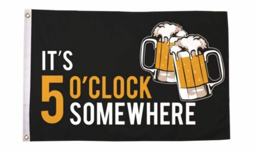 Flagseller 5 o clock - 5, o'clock