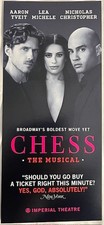 CHESS THE MUSICAL-BROADWAY THEATRE FLYER-ABBA-TIM RICE-AARON TVEIT-LEA MICHELLE