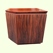 Small MCM Danish Rosewood Corner Cabinet With Angled Door Uldum Mobelfabrik 