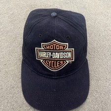 Harley Davidson Hat/Cap Motor Cycles, navy blue, Fitted Baseball Cap, one size