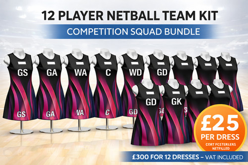 Player netball team kit - player,