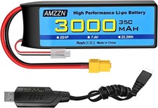 2S Lipo Battery 7.4V 3000mAh