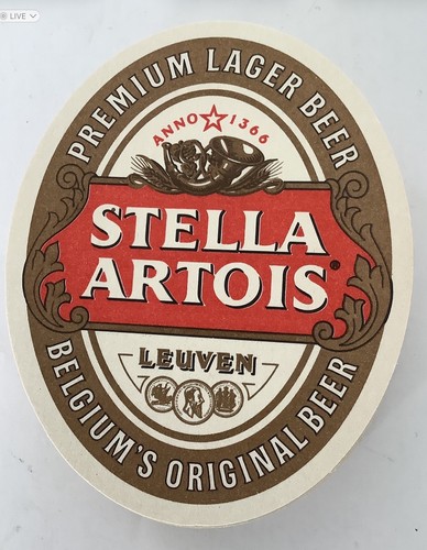 Stella artois new oval - stella,