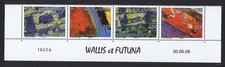 Hulls of Traditional Canoes Bottom strip of 4v Wallis and Futuna 2008 MNH