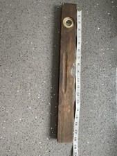 VINTAGE HARDWOOD AND BRASS 18” SPIRIT LEVEL