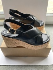 High Cork Wedge Cross Strap