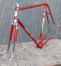 Vintage 1960 Bianchi Record RoadBike FRAME & FORK Campagnolo Tour Sports Bicycle