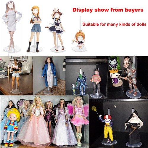 10pcs clear doll stand - 5/10pcs,