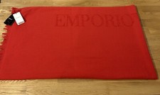 Emporio Armani Beach Towel Bath Sheet Red Brand New With Tags Holiday 66”x78”