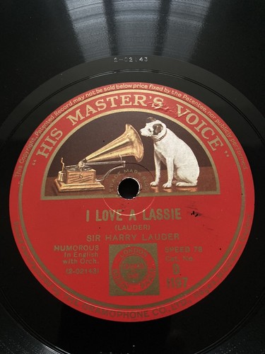 Sir harry lauder 78rpm - 78rpm, 12”