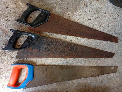 Assorted wood saws used - assorted,
