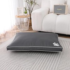 Premium Waterproof Dog Bed -Pet Washable Zipped Cushion Large & Extra Large