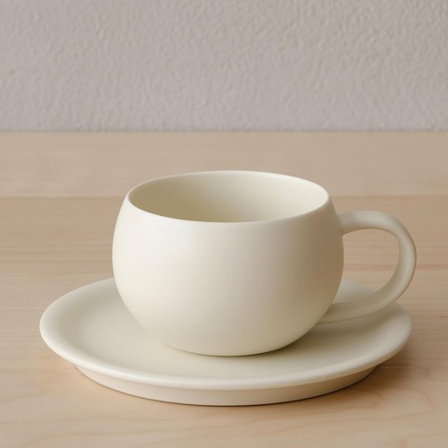 Creme mug saucer 5oz - creme, 8.5oz