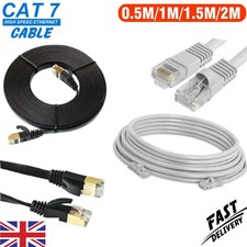 Ethernet Cable Internet Cat7 Network RJ45 LAN Patch Wholesale 0.12m to 50m UK.