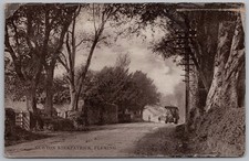 NEWTON, KIRKPATRICK FLEMING Dumfriesshire Postcard, Collin Rubber Postmark 1917