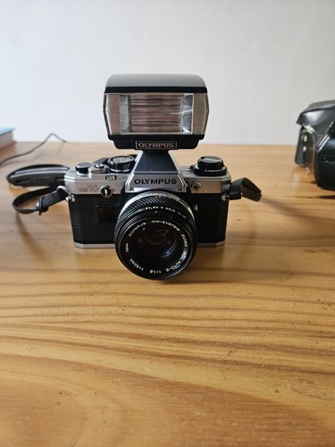 Olympus om10 silver 35mm slr - olympus,