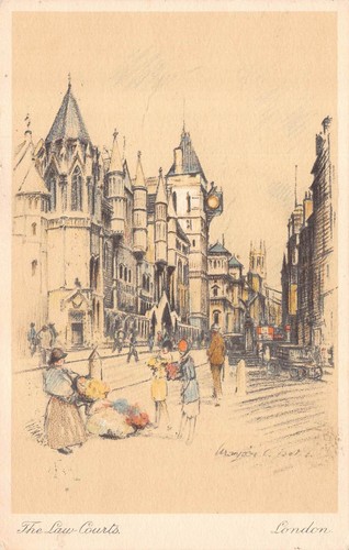 The law courts london artist - the,