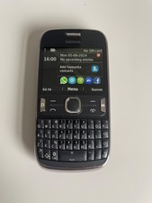 Nokia Asha 302 Mobile Phone Dark Grey Working Needs Reset