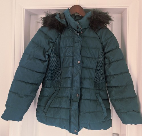 Ladies green teal coat - ladies, tu