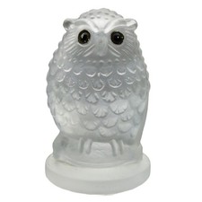An antique Art Deco Pifco Owl moulded glass Night Light Shade C.1930's
