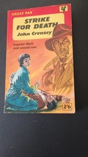 Great Pan. Strike For Death. John Creasey. Paperback.1958.