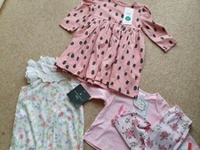 BRAND NEW 3-6months baby girl TK MAXX M&S LAURA ASHLEY X3 set