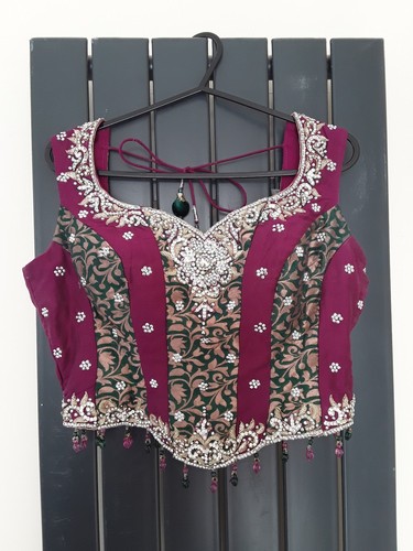 Green pink lengha - pink,