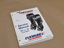 Johnson Outboards 50 thru 70 3 Cylinder Service Manual Evinrude 1994 503149 USA