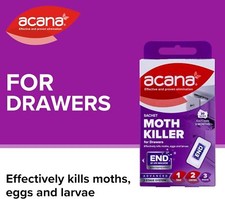 ACANA MOTH KILLER SACHET & FRESHENER LAVENDER KILLS EGGS AND LARVAE MOTHS