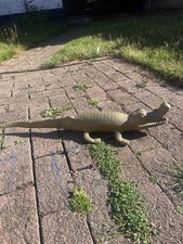 Vintage Metal Alligator Statue For Garden Made In India (heavy)