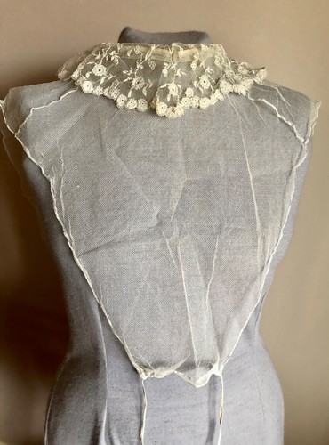 Victorian lace collar dress