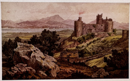 Harlech castle colour image - harlech,