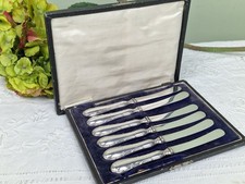 Antique Silver Handled Butter