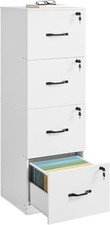 VASAGLE 4 Drawer Lockable File