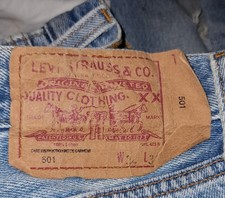 Levi's 501 80s Vintage Red Label Made In USA  W34 L34