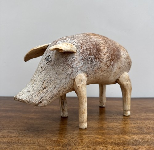 Vintage hand carved crude - hand,
