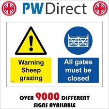 SIGN Warning Sheep Grazing