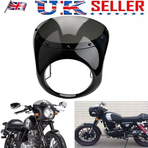 Black universal motorcycle - 7",