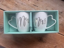 💒 Large Mr & Mrs Mug Set