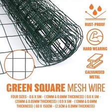 GREEN PVC COATED GALVANISED