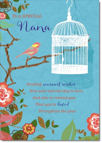 Doodlecards nana birthday card - doodlecards,