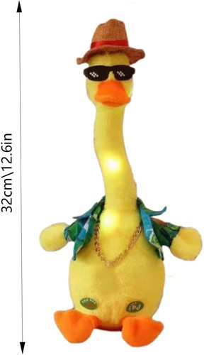 Dancing yellow duck plush - dancing,
