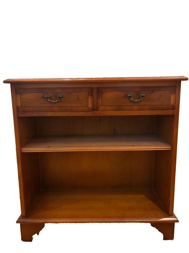 Yew wood freestanding bookcase - freestanding,