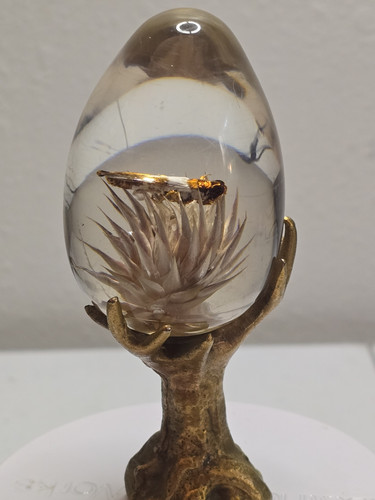Mcm lucite paperweight egg - mcm,